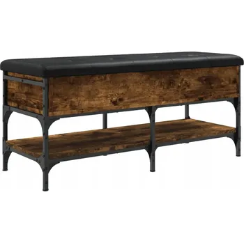 VidaXL Botník 42 x 102 x 45 cm dub Halifax černý