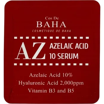 Pleťové sérum Protizánětlivé sérum Cos De Baha Azelaic Acid 10 Serum (cestovní balení) 1,5 ml