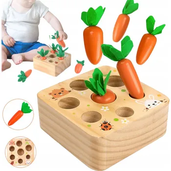 Dřevěná hračka MONTESSORI Dřevěné hračky TŘÍDIČ TVARŮ pro děti - Rozvoj motoriky