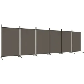 Paraván VidaXL 350272 6panelová Paraván 520x180 cm antracitová