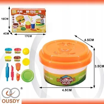 Modelovací hmota Sada modelovací hmoty Burger a hranolky 1 Ks