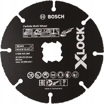 Řezný kotouč ŘEZNÝ KOTOUČ X-LOCK CARBIDE MULTI WHEEL 125*1*22.23 10 KS