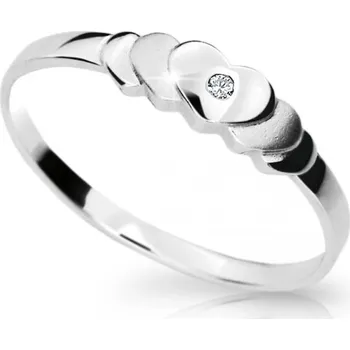 Prsten Cutie Jewellery Půvabný prsten z bílého zlata Z6813-1876-10-X-2 60 mm + 2 měsíce na vrácení zboží