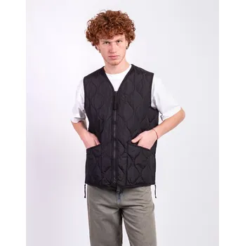 Taion Unisex Military Zip V-Neck Down Vest BLACK XS