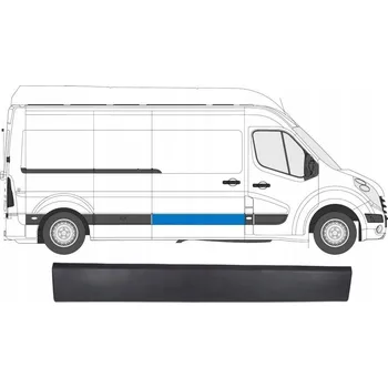 Posilovač řízení Boční lišta posuvných dveří pro Nissan NV400 2010- / Pravá