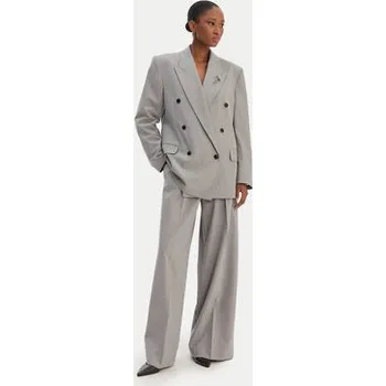 Pánské kalhoty HUGO Kalhoty z materiálu Haminde 50555897 Šedá Regular Fit 42