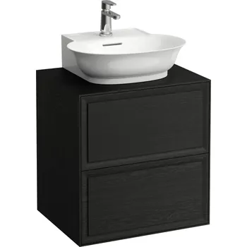 Koupelnový nábytek LAUFEN THE NEW CLASSIC Skříňka pod umyvadlo 600, se 2 zásuvkami, pro umyvadla H816852 575x455, Černěný dub - H4060040856281