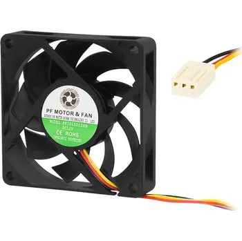 PC ventilátor JING DA FAN Ventilátor do PC 70x15mm 12V s kuličkovým ložiskem 3-pin