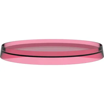 Kartell LAUFEN Plastový disk Ø 185/275 mm cm pro umyvadlové a bidetové baterie a držák toaletního papíru/nástěnnou poličku 185x185, Pudrová růžová - H3983350930011