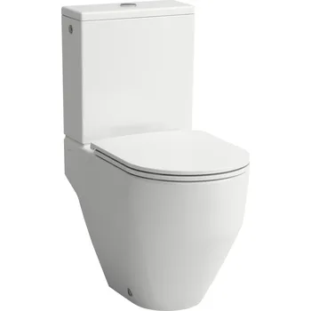Klozet LAUFEN PRO Stojící kombinační mísa rimless, hluboké splachování, polokapotovaná, VARIO odpad, 70 - 260 mm, optimalizované splachování 4,5/3l 650x360, Bílá - H8259640000001