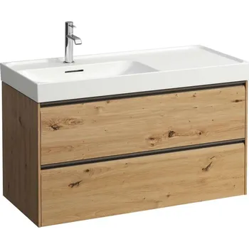 Nábytek LAUFEN MEDA Skříňka pod umyvadlo, 2 zásuvky, pro umyvadlo H817118 985x450, Divoký dub - H4217520112671