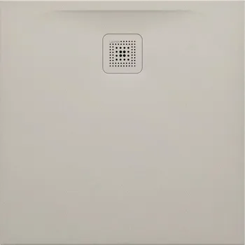 Sprchová vanička LAUFEN PRO Sprchová vanička, čtvercová, s odtokem na straně, materiál Marbond 800x800, Béžová matná - H2109501860001