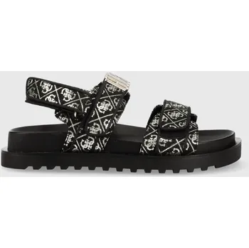 Dámské sandále Sandály Guess FABELIS dámské, černá barva, FL6FBS FAL03 FL6FBS.FAL03.BLKPL 99X, EUR 36