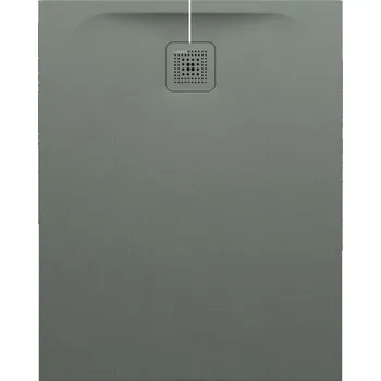 Sprchová vanička LAUFEN PRO Sprchová vanička, obdélníková, s odtokem na kratší straně, materiál Marbond 1000x800, Betonově šedá - H2109510790001