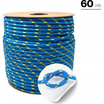 Lany Polypropylenové lano pletené modré s fleky ø18mm délka 60m