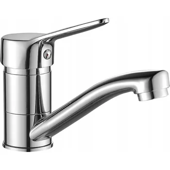 Vodovodní baterie Stojánková umyvadlová baterie Kuchinox TIBI, stříbrná