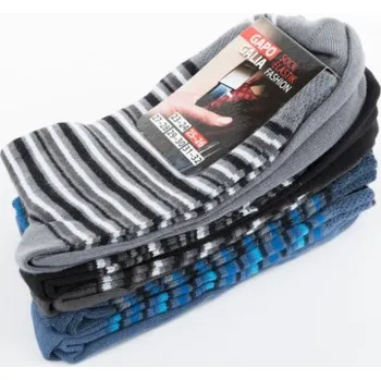 Pánské ponožky Bavlněné ponožky 38/39 STRETCH Proužek fialový