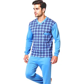 Pánské pyžamo Pánské Pyžamo Dlouhé FOLTÝN PD 365 Velikost: 3XL