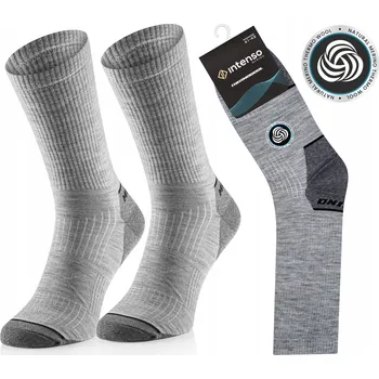 Pánské ponožky Intenso Ponožky 0730_B01 stříbrné, velikost 44-46