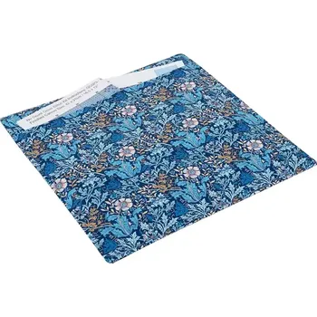 Organizér galanterie Praktické pouzdro na šití nebo vyšívaný projekt - Modré květy (Sewing Pouch Woodblock Floral)