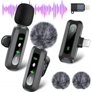 Mikrofon Klipový mikrofon NCRealher Bezdrátový mikrofon