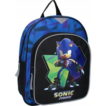 Dětský batoh Batoh do školky jednokomorový Sonic the Hedgehog Vadobag pro kluky černý, modrý, vícebarevný