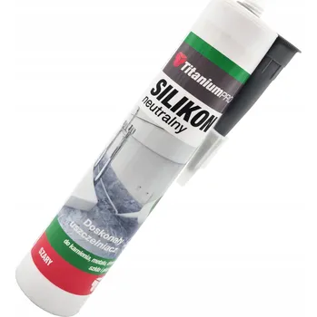 stavební silikon Neutrální silikon šedý 300 ml TitaniumPRO univerzální tmel odolný vůči UV záření