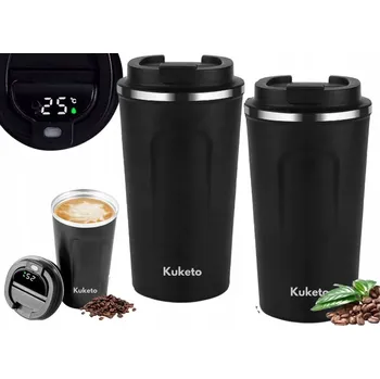 Termoska Termohrnek termoska na KÁVU ČAJ 380 ml LED DISPLEJ UKAZATEL TEPLOTY