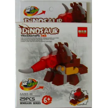 ostatní stavebnice SADA KOSTEK PRO SKLÁDÁNÍ A TVOŘENÍ PRO DĚTI DINOSAURUS STAVEBNICE TRICERATOPS