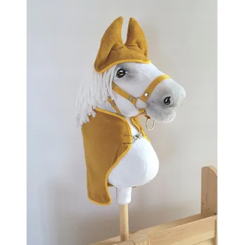 Hobby horsing Sada pro Hobby Horse A3: deka + chrániče uší - hořčicová Super Hobby Horse
