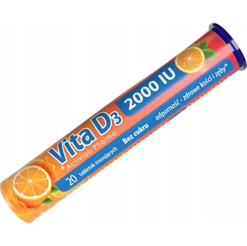Doplněk stravy Activlab Vita D3 2000 šumivé tablety 20 ks