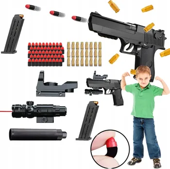 Plastová pistole na kuličky DESERT EAGLE replika + 50 kuliček