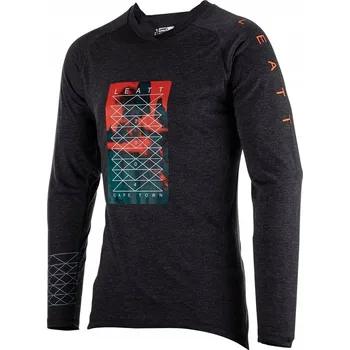 Cyklistické oblečení LEATT CYKLISTICKÝ DRES MTB GRAVITY 2.0 JERSEY BLACK ČERNÁ VELIKOST XL