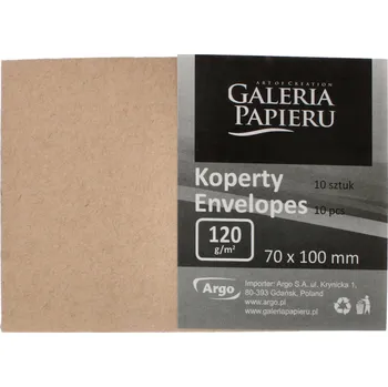 Obálka Obálky Galeria Papieru béžové 70 x 100 mm, 10 ks