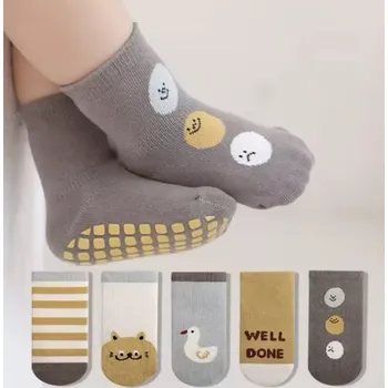 Bavlněné protiskluzové ponožky - KULIČKY - (0-12 m) S (Značka: NEMO BABY)