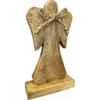 Obraz Anděl Dřevěný Figurka Dekorace 27 cm