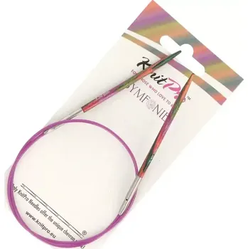 Jehlice KnitPro Symfonie kruhové fixní jehlice 3,5mm 50cm (KnitPro Symfonie kruhové dřěvěné jehlice 3,5mm 50cm)