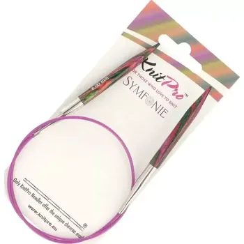 Jehlice KnitPro Symfonie kruhové fixní jehlice 6mm 50cm (KnitPro Symfonie kruhové dřěvěné jehlice 6mm 50cm)
