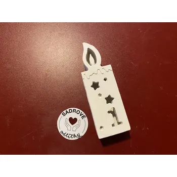 Svíčka HandMade by JaJa Sádrový odlitek - svícen svíčka č,1