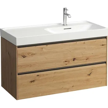 Nábytek LAUFEN MEDA Skříňka pod umyvadlo, 2 zásuvky, pro umyvadlo H817117 985x450, Divoký dub - H4217420112671