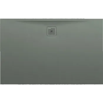 LAUFEN PRO Sprchová vanička, obdélníková, s odtokem na delší straně, materiál Marbond 1400x900, Betonově šedá - H2109590790001