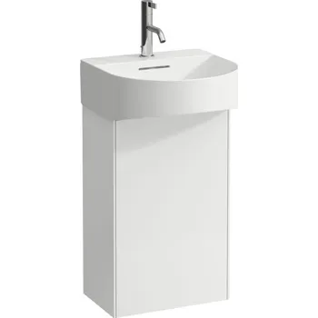Koupelnový nábytek LAUFEN SONAR Skříňka pod umyvadlo, 1 dvířka, závěsy vlevo, pro umývátko H815341 385x240, Bílá mat - H4054810341701