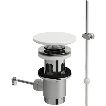 PALOMBA COLLECTION|LAUFEN Odpadní ventil s automatickou zátkou, včetně keramické krytky SaphirKeramik 80x45, Šedá mat - H8981917590001