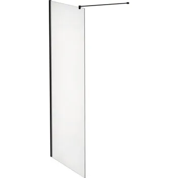 LAUFEN PRO Sprchová zástěna Walk-In 90 × 200 cm, tloušťka skla 8 mm, s upevňovacími prvky pro sprchové vaničky do šířky 100 cm 880x76, Černá mat - H2609504500001