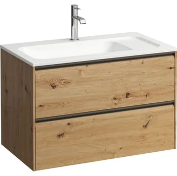 Koupelnový nábytek LAUFEN MEDA Skříňka pod umyvadlo, 2 zásuvky, pro umyvadlo H814117 z materiálu Marbond 770x440, Divoký dub - H4216820112671