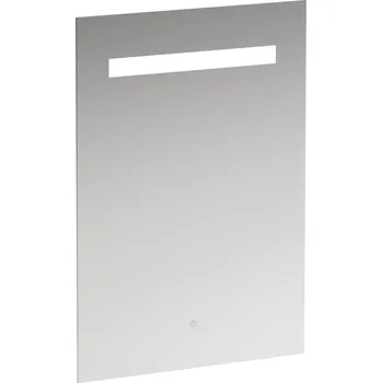 Zrcadlo LAUFEN LEELO Zrcadlo, 550 mm v hliníkovém rámu s vodorovným LED osvětlením, 1 dotykový senzor (Zap/Vyp/Stmívání), 4000 K, IP44 550x40, Zrcadlo - H4476229501441