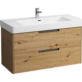Nábytek LAUFEN JUNA Skříňka pod umyvadlo, 2 zásuvky, pro umyvadlo PRO S H813966/ PRO X 810869 1020x445, Divoký dub - H4115321092671
