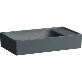 Umyvadlo LAUFEN MEDA Umyvadlová mísa, s armaturní deskou vpravo a vlevo 600x350, Grafit mat - H8121137581091