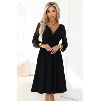 Dámská móda Dámské šaty NUMOCO 657-1 ČERNÁ L