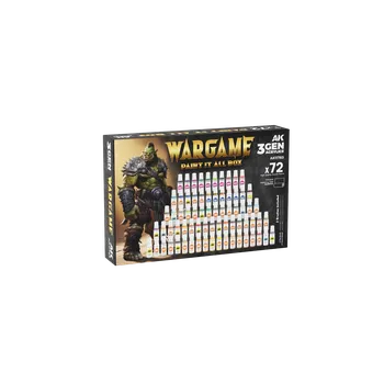 Modelářská barva AK-Interactive AK Wargame Paint It All Box 72 Colors 3Gen